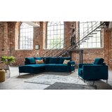 Miuform Tirkizna baršunasti sklopiva kutna garnitura (s lijevim kutom) Lofty Lilly – | shoptok.hr