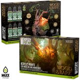 Green Stuff World Paint Set - Wood & Bark | Set Akrilnih Boja x6 | Eponuda.com