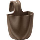 Balkonski cvetlični lonec "Groove" 21x28 cm - taupe | Shoptok.si