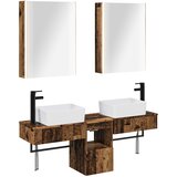  Set ormarića za kupaonicu 5 pcs Staro drvo 53 x 15,5 x 70 cm | shoptok.hr
