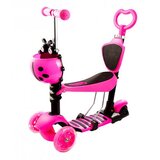 Olimp Sport Trotinet za decu 5 u 1 sa sedištem i svetlećim točkovima ROZE | ePonuda.com