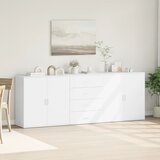  Komode bijela 3 kom od konstruiranog drva | shoptok.hr
