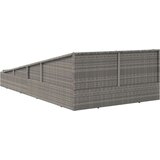 vidaXL Vrtna postelja siva 200x139 cm poli ratan | Shoptok.si