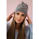 Kesi Cap with fleece Ela K242 light gray Cene