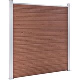 vidaXL vrtna ograda od WPC-a 1564 x 186 cm smeđa | shoptok.hr