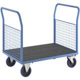 eurokraft pro ploski voziček z mrežastimi stenami, nakladalna površina dxš 1150 x 800 mm, polno elastična Cene