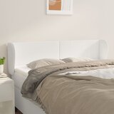 The Living Store Vzglavje z ušesi belo 147x23x78/88 cm umetno usnje - Vzglavje, (21659588) | Shoptok.si