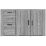  Komoda sivog hrasta sonome 100x33x59,5 cm od konstruiranog drva | shoptok.hr