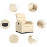  Električni naslonjač na podizanje od tkanine krem | shoptok.hr