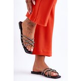 Boto Women's Strappy Sandals with Rhinestones Black Leomi | ePonuda.com