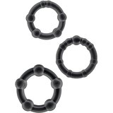 Stay Hard - set prstena za penis (crni) | shoptok.hr