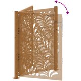  Vrtna vrata 100x150 cm Čelik otporan na vremenske uvjete Valoviti dizajn | shoptok.hr