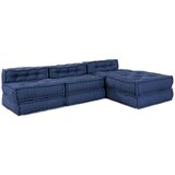  Modularni Poufovi 4 kom Indigo Tkanina | shoptok.hr