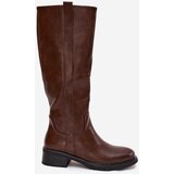 Boto Women's Officer Boots With Low Heel Insulated Brown Averna | ePonuda.com