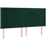 box spring s madracem LED tamnozeleni 200x200 cm baršun | shoptok.hr