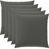  Presvlaka za jastuk 6 pcs HEERLEN Antracit 80 x 80 cm Poliester | shoptok.hr