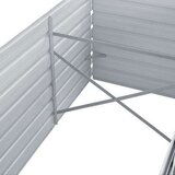  Visoka greda iz pocinkanega jekla 320x80x45 cm sive barve, (20611485) | Shoptok.si