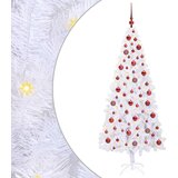  Umjetno božićno drvce s stalakom Bijelo 180 cm PVC i čelik | shoptok.hr