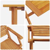  Sklopivi bistro set 3 pcs Smeđa Čvrsto drvo akacije | Eponuda.com