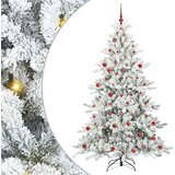 vidaXL Umjetno božićno drvce s nogom with LEDs s stalakom 210cm PVC | shoptok.hr
