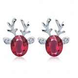 INF Srebrni jelenčki uhani za božič - srebro/murva, (21237836) | Shoptok.si