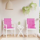  Jastuci za stolicu s niskim naslonom 2 kom ružičasti od tkanine | shoptok.hr