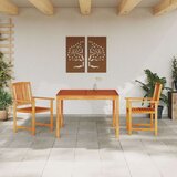 3-dijelni set za blagovanje u vrtu od čvrstog drva akacije | shoptok.hr