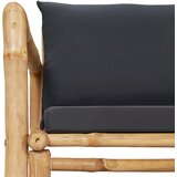  4-dijelna vrtna garnitura od bambusa s jastucima | shoptok.hr