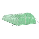  Staklenik s čeličnim okvirom zeleni 56 m² 14 x 4 x 2 m | shoptok.hr