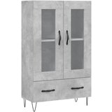 Maison Chic Visoka omara - Komoda - Predalnik betonsko siva 69,5x31x115 cm inženirski les, (21719563) Cene