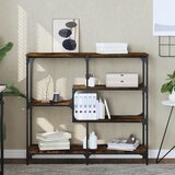 Maison Chic konzolna miza - miza ob steni dimljen hrast 103x32x95 cm inženirski les, (21785791) | Shoptok.si