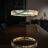 Toolight LED Viseća Lampa s Kristalima - Zlatna | shoptok.hr