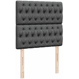  Krevet s oprugama i madracem tamnosivi 90 x 190 cm od tkanine | shoptok.hr
