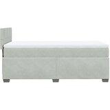 Box spring krevet s madracem svjetlosivi 90x190 cm baršunasti | shoptok.hr