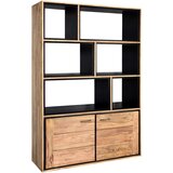 Livetastic PISARNIŠKI REGAL 120/180/40 cm naravne barve, barve indijskega rožnega lesa Cene