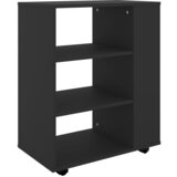 Furnova Omarica na kolesih črna 60x35x75 cm iverna plošča, (21954179) | Shoptok.si