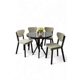 Hanah home Set trpezarijskog stola i stolica (5 delova) Agnes Black Marble Cream | Eponuda.com