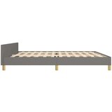  Za krevet s uzglavljem tamnosivi 200 x 200 cm od tkanine | shoptok.hr