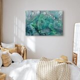  Slika - Turquoise Leaves (1 Part) Wide 120x80 | shoptok.hr