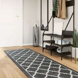  Perivi tepih crno-bijeli 80x300 cm protuklizni Cijene