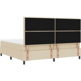  Krevet s box springom madracem i LED kremom 200x200 cm Tkanina | shoptok.hr