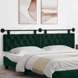  Držeće uzglavlje Zidne Tamnozelena 210 x 55 x 7 cm Baršun - Tamnozelena 200 cm bez LED | shoptok.hr