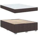  Okvir za krevet Tamno smeđa 140 x 200 cm tkanina | shoptok.hr