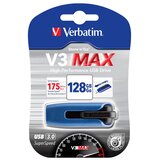 Verbatim USB ključ, 128GB, USB 3.0, 175/80 MB/sec, "V3 MAX", modro-črn | Shoptok.si