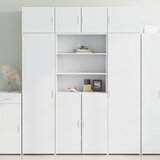 vidaXL Ormarić za pohranu bijeli 80 x 42,5 x 225 cm konstruirano drvo | shoptok.hr