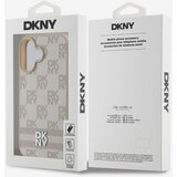 Dkny PU Leather Checkered Pattern and Stripe Zadní Kryt pro iPhone 16 Pink Ovitek za telefon Vijolična | Shoptok.si