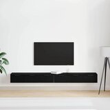  Kabinetski zidni s ladicama 2 pcs Crni hrast 102 x 30 x 20 cm | shoptok.hr