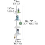 Wenko 3201010100 - Ugaoni element COMPACT 26x195 cm u beloj boji | Eponuda.com