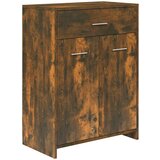 Furnova Kopalniška omarica dimljeni hrast 60x33x80 cm konstruiran les, (21947270) | Shoptok.si
