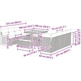  Sjedeća garnitura za vrt 11 kom. 11-Broj sjedala Siva | Shoptok.si